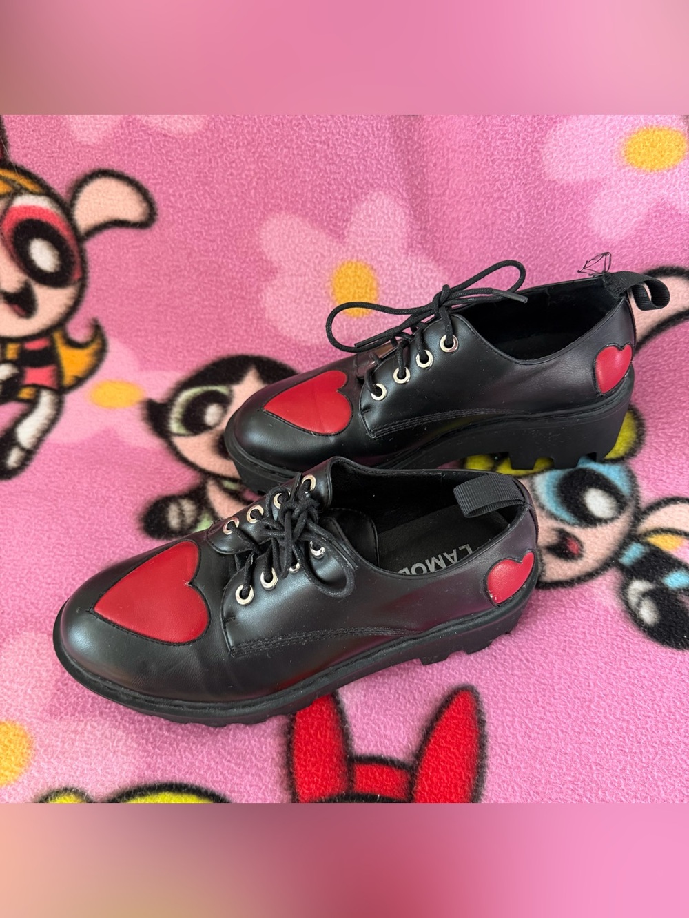 LAMODA CANDLELIGHT HEART OXFORD SHOES